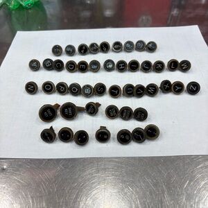 SET OF 48 Royal VINTAGE TYPEWRITER KEYS Jewelry Repurpose Steampunk Upcycle
